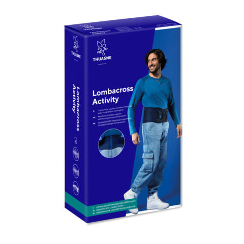 Ceinture de soutien lombaire renforcée Thuasne à rappel postural 26 cm – blanc