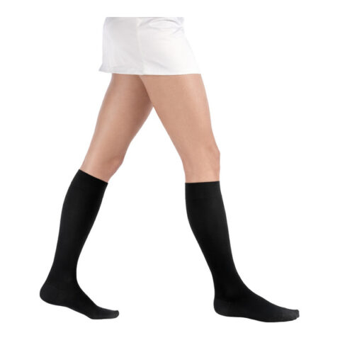 Mi-bas court classe 2 Thuasne Actys 20 femme – noir
